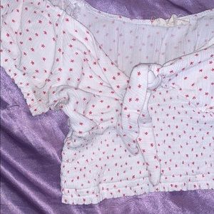 off the shoulder crop top